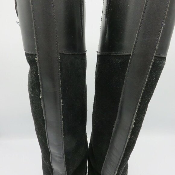 Steve Madden Womens 6 Ritte Leather Upper Black Winter Riding Boots Tall Shaft - Picture 6 of 11